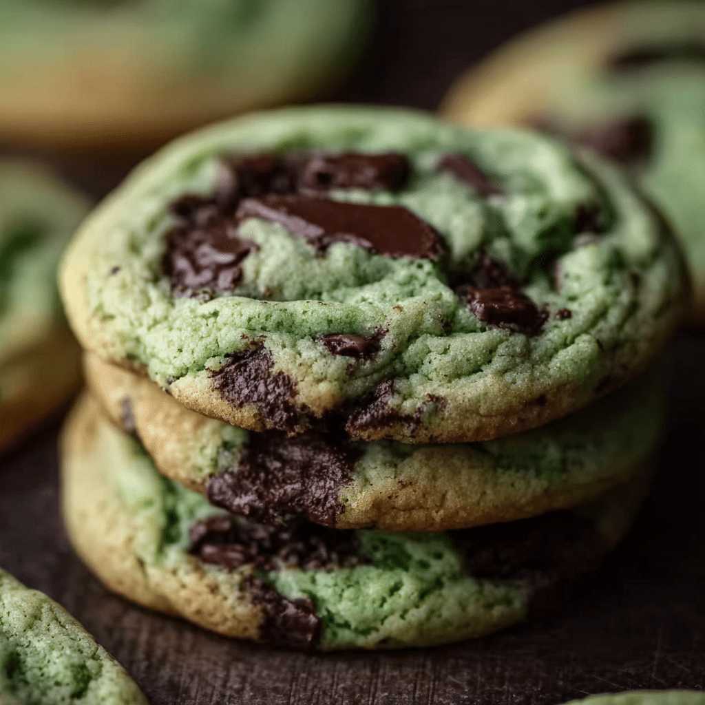Mint Chocolate Chip Cookies