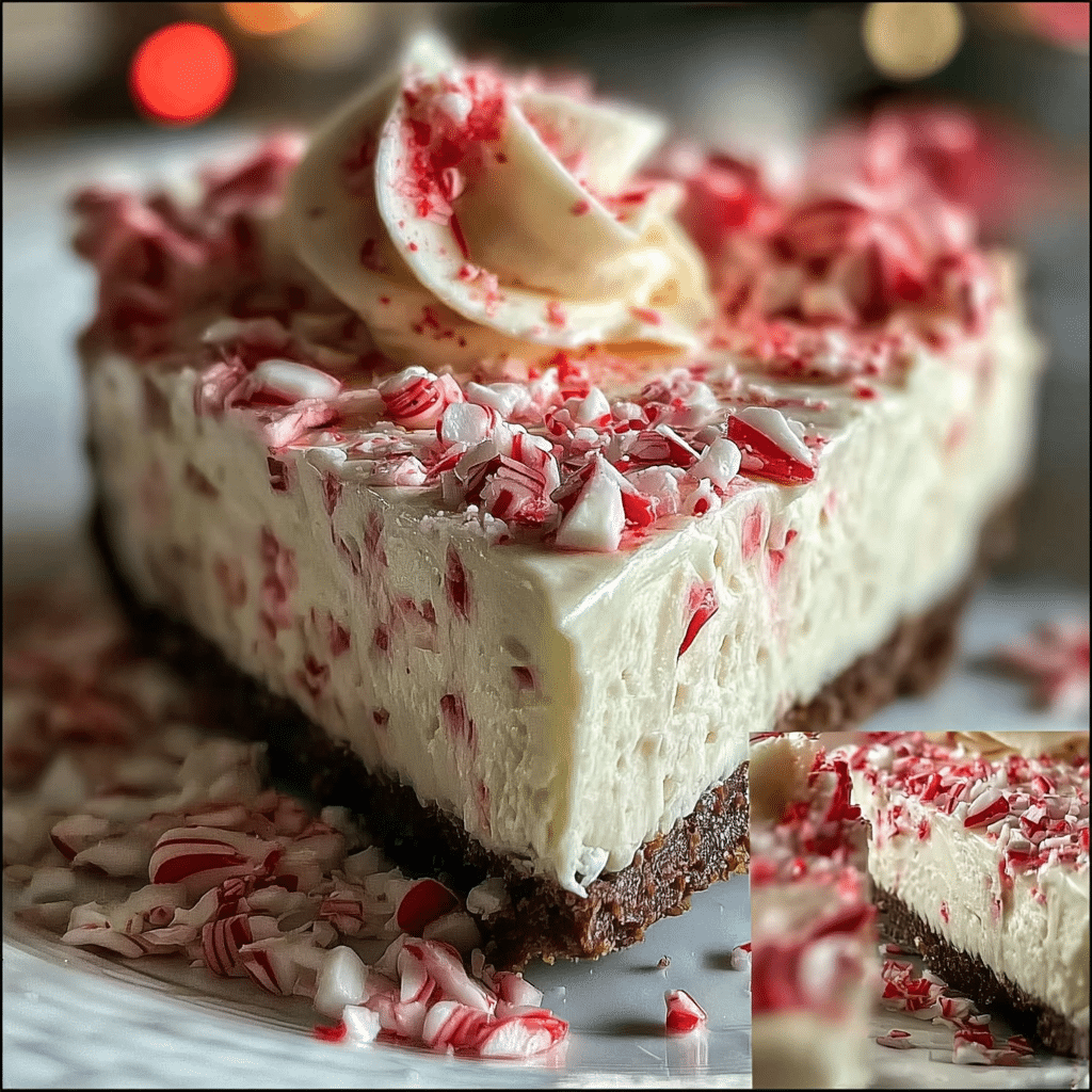 No-Bake Peppermint Cheesecake