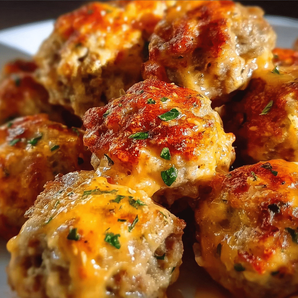 Rotel Cream Cheese Sausage Balls