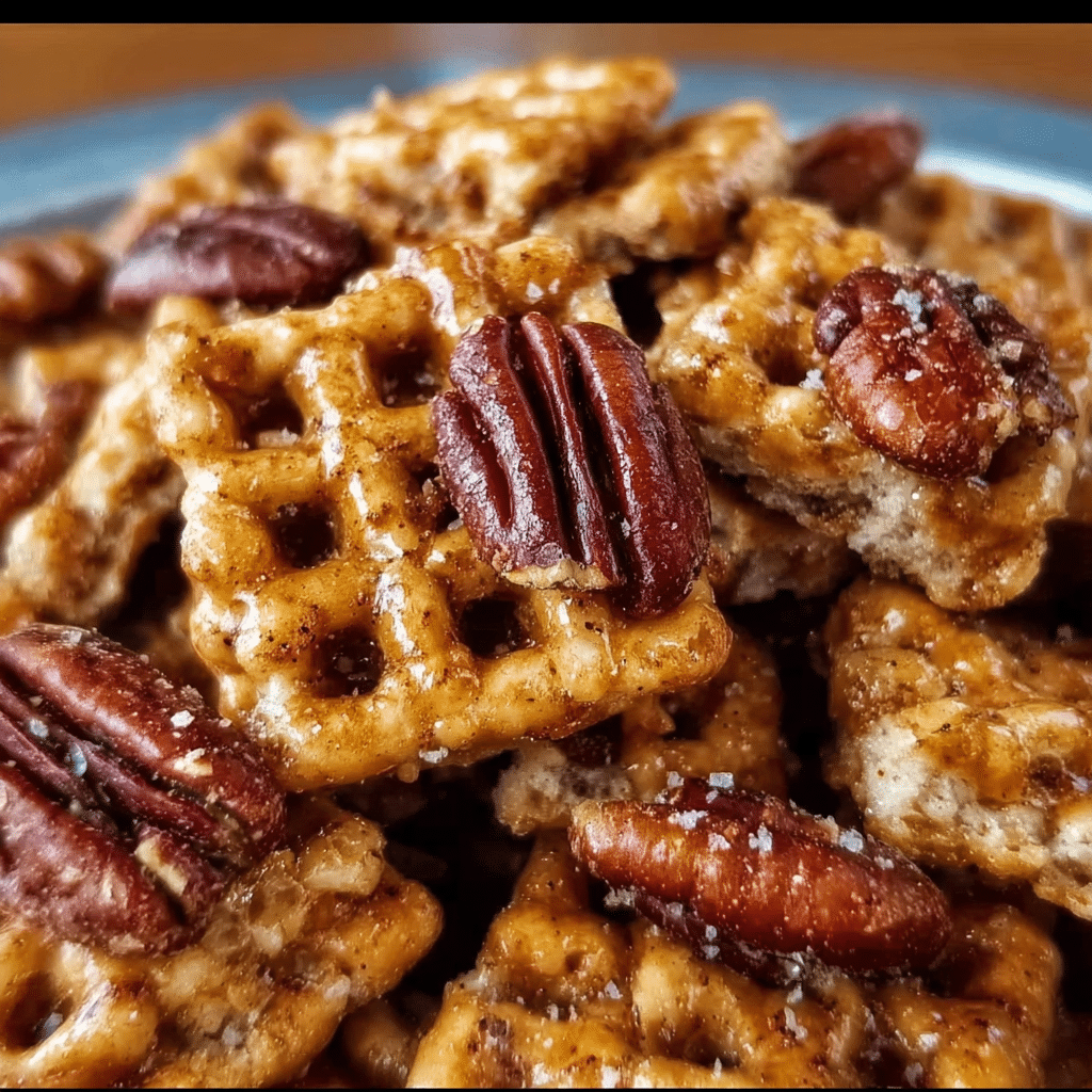Praline Crunch Crispix Pecan