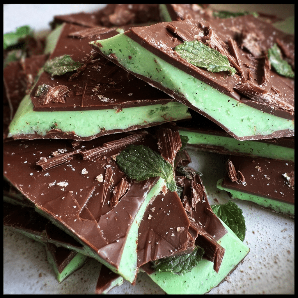 Grasshopper Mint Chocolate Bark