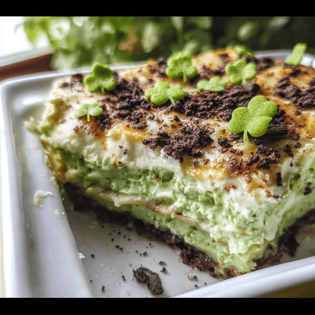 St. Patrick’s Day Shamrock Lasagna