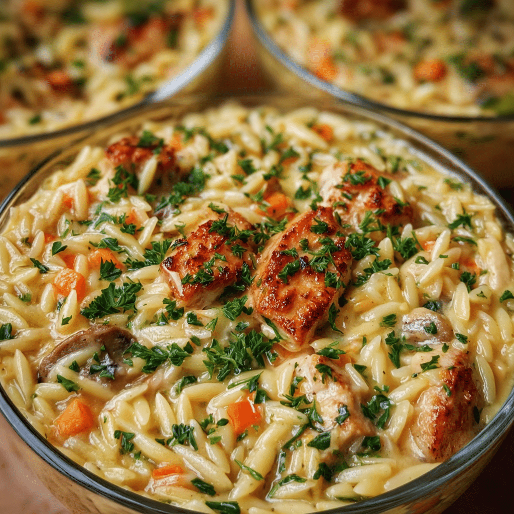 Cozy Chicken Pot Pie Orzo