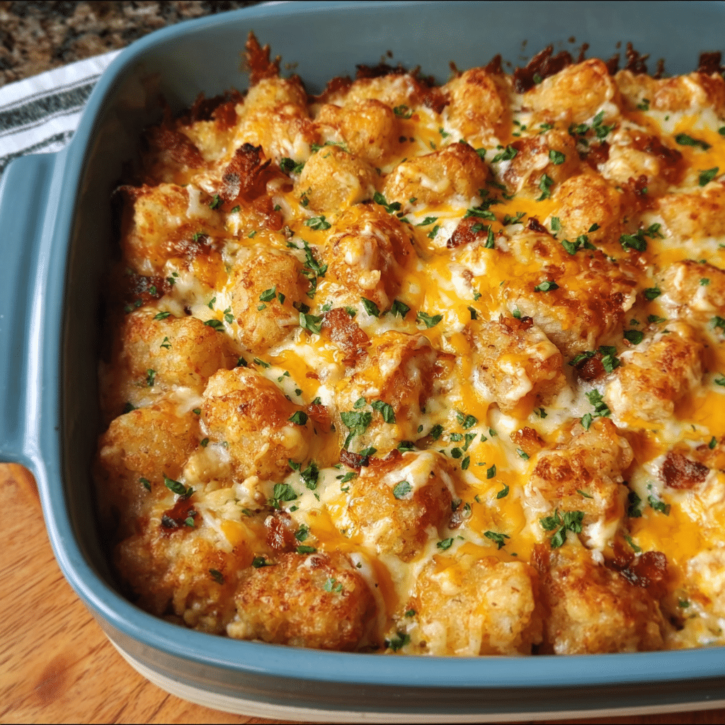 Cracked Out Chicken Tater Tot Casserole
