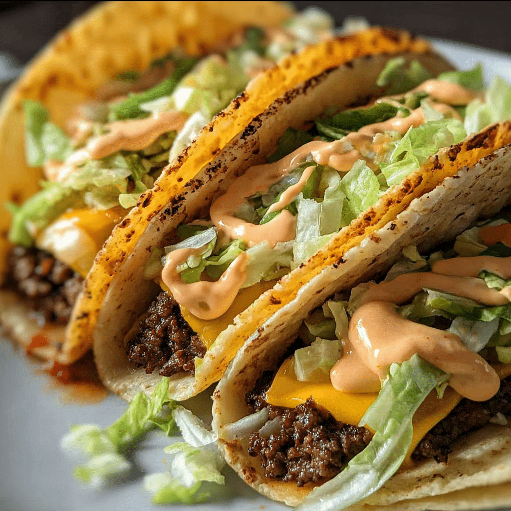 Big Mac Style Smash Burger Tacos