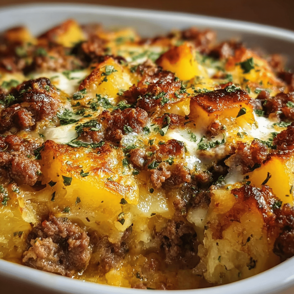 Ground Beef and Potatoes Casserole