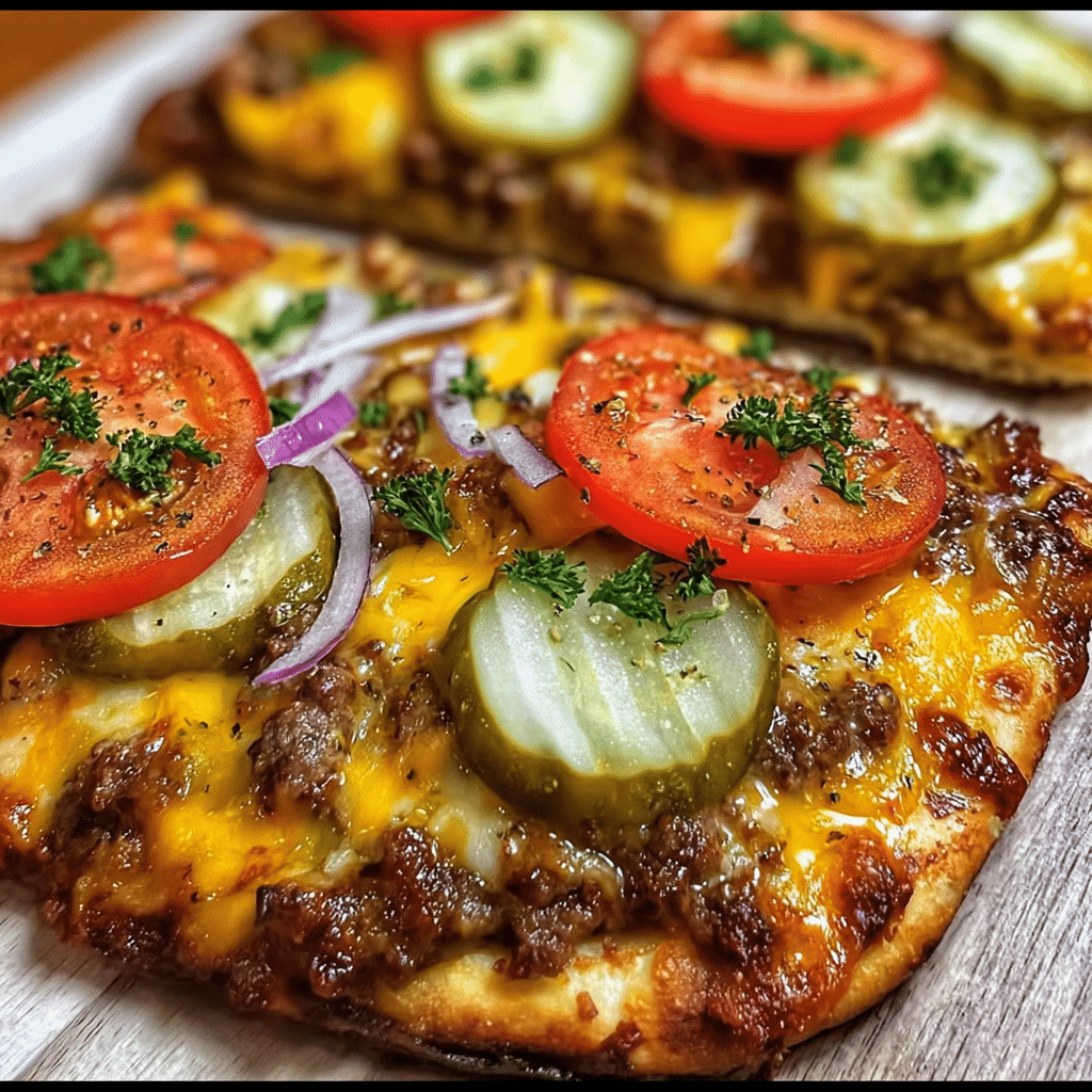 Cheeseburger Flatbreads