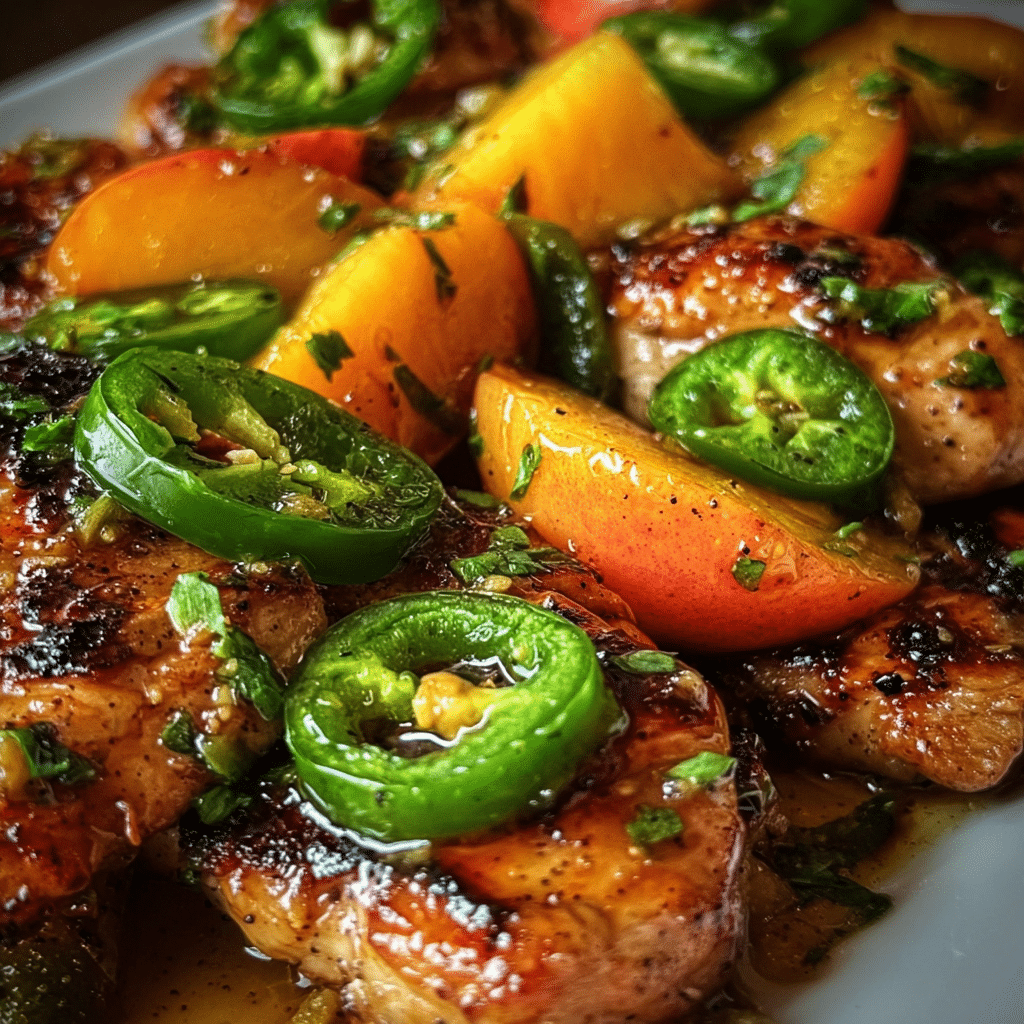 Jalapeno Peach Chicken