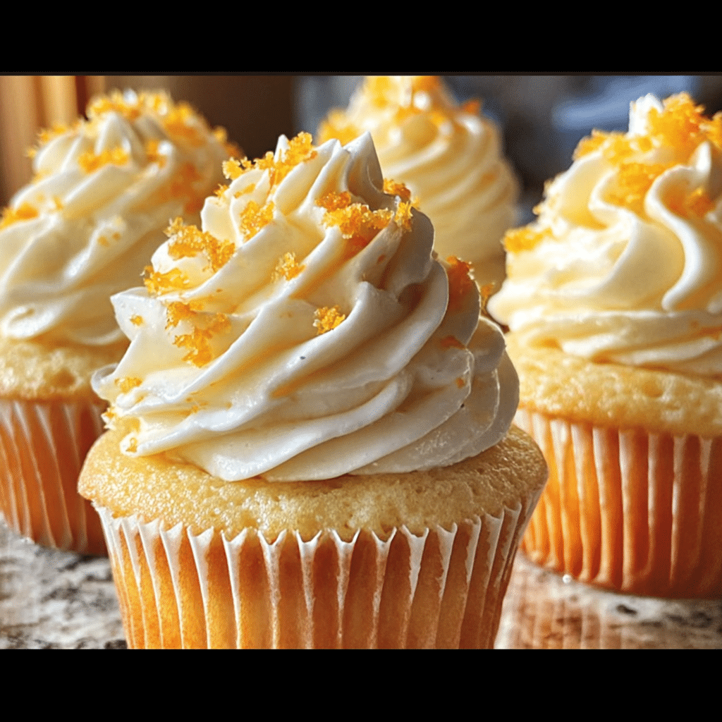 Orange Blossom Cupcakes With Vanilla Bean Buttercream