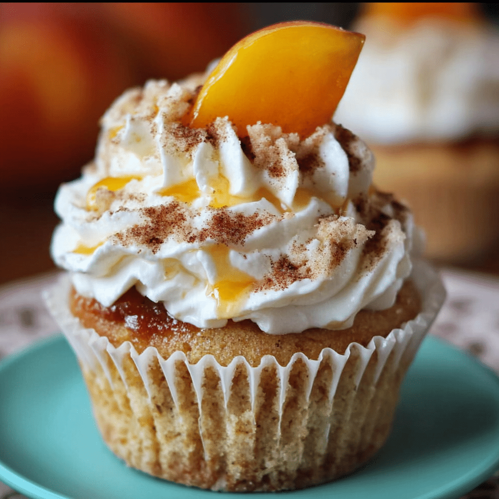 Peach Cobbler Cupcakes 2