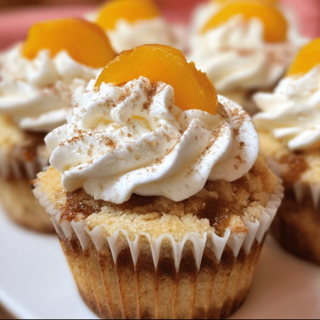 Peach Cobbler Cupcakes 3