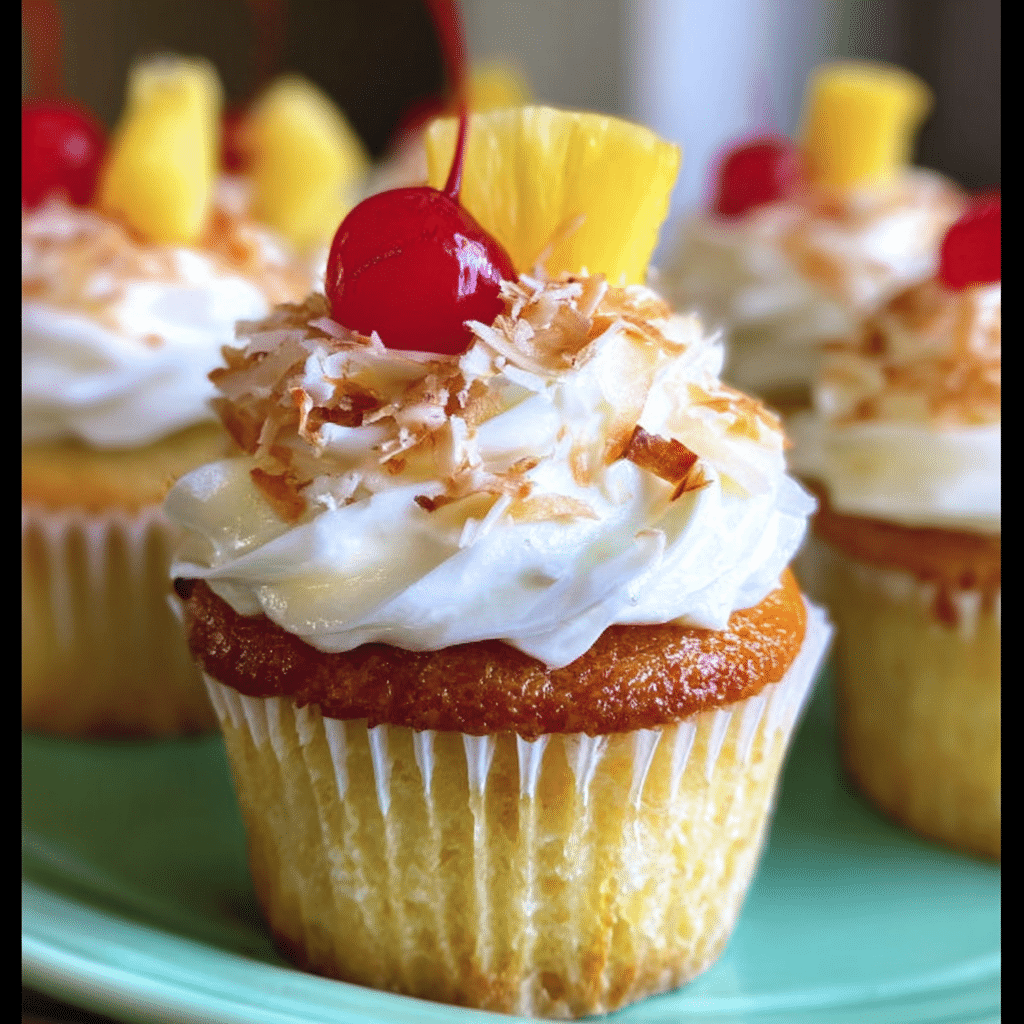 Pina Colada Cupcakes 3