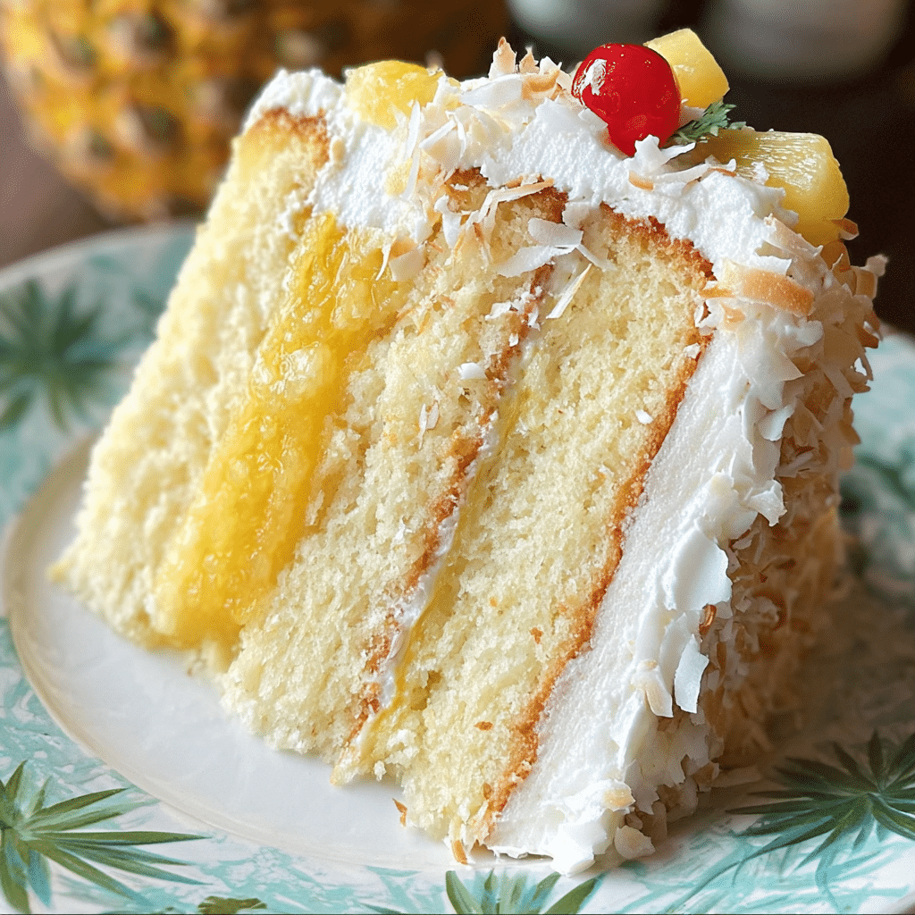 Pina Colada Layer Cake 3