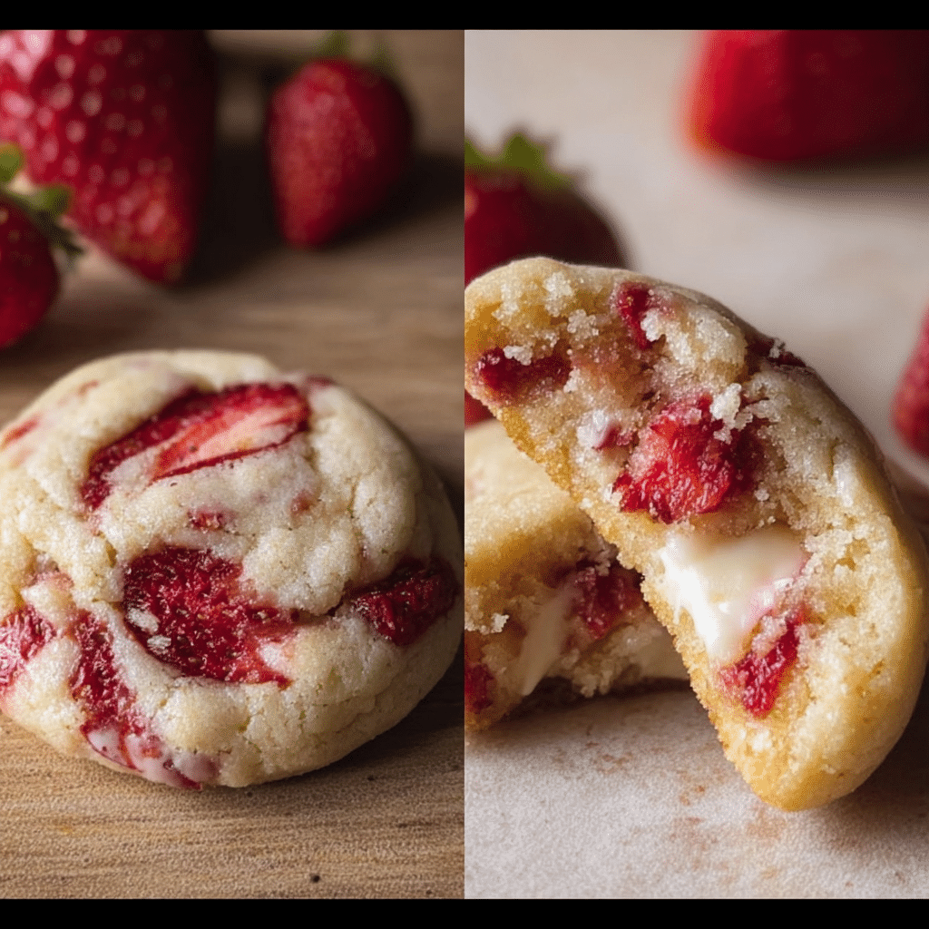 Strawberry Cheesecake Cookies