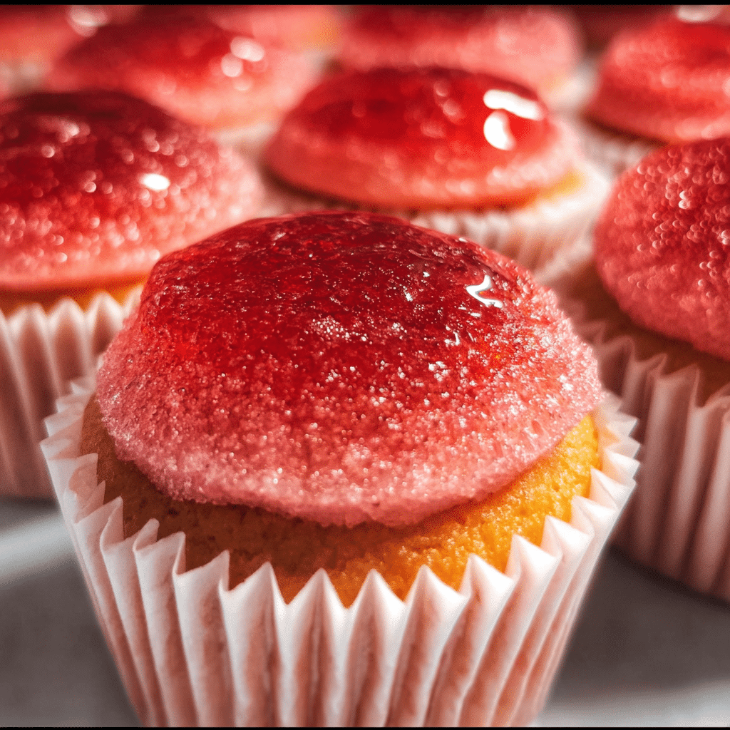 Strawberry Jello Cupcakes 2