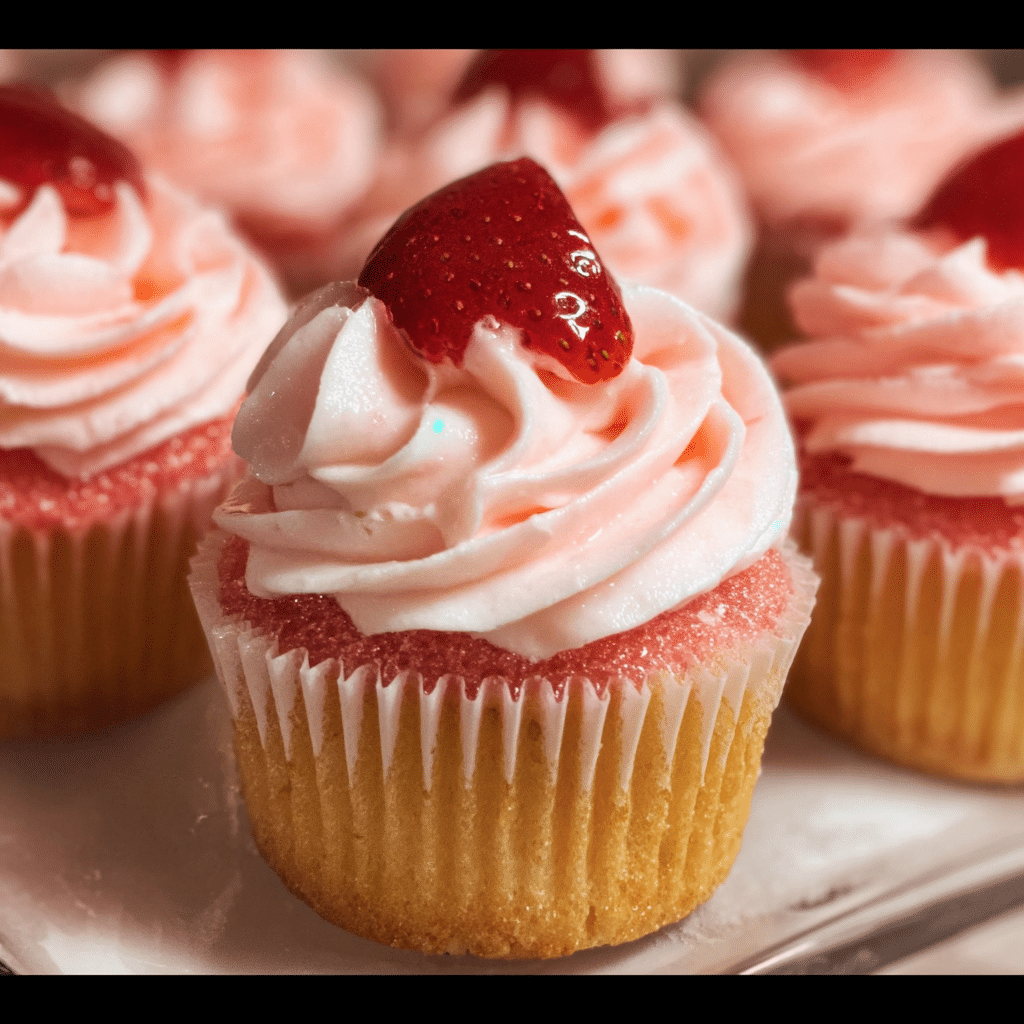 Strawberry Jello Cupcakes 3