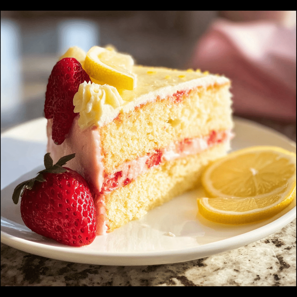 Strawberry Lemonade Cake