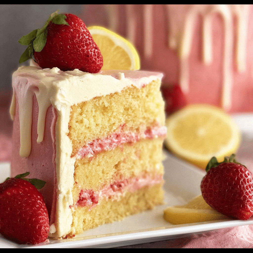 Strawberry Lemonade Cake 3