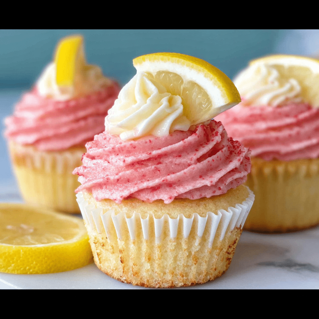 Strawberry Lemonade Cupcakes