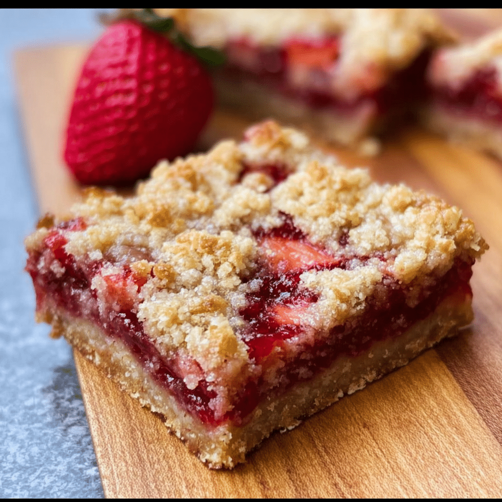 Strawberry Oatmeal Crumble Bars 2