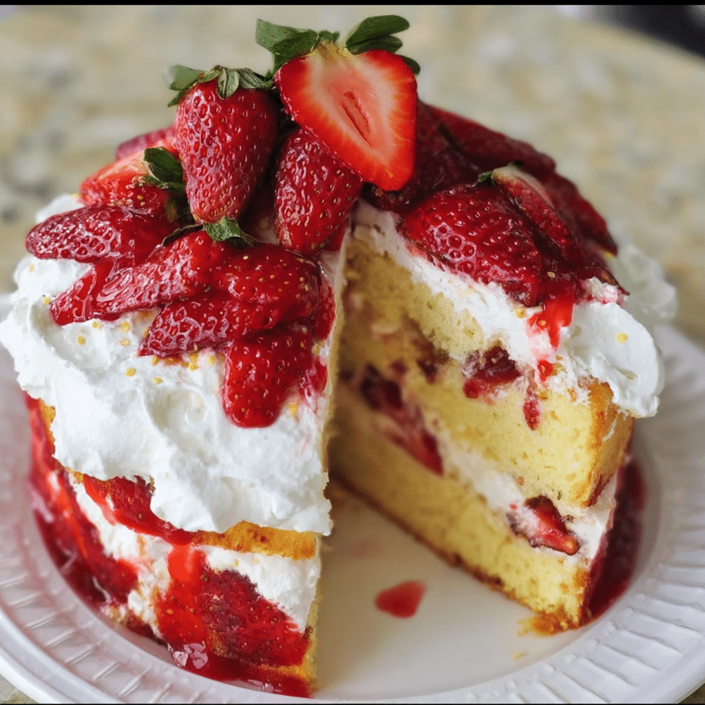 The Best Strawberry Shortcake Cake