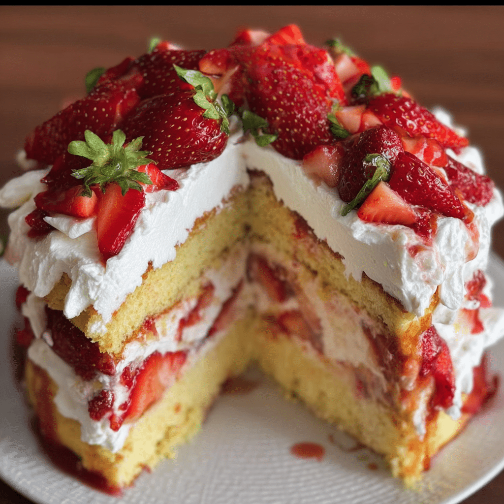The Best Strawberry Shortcake Cake 2