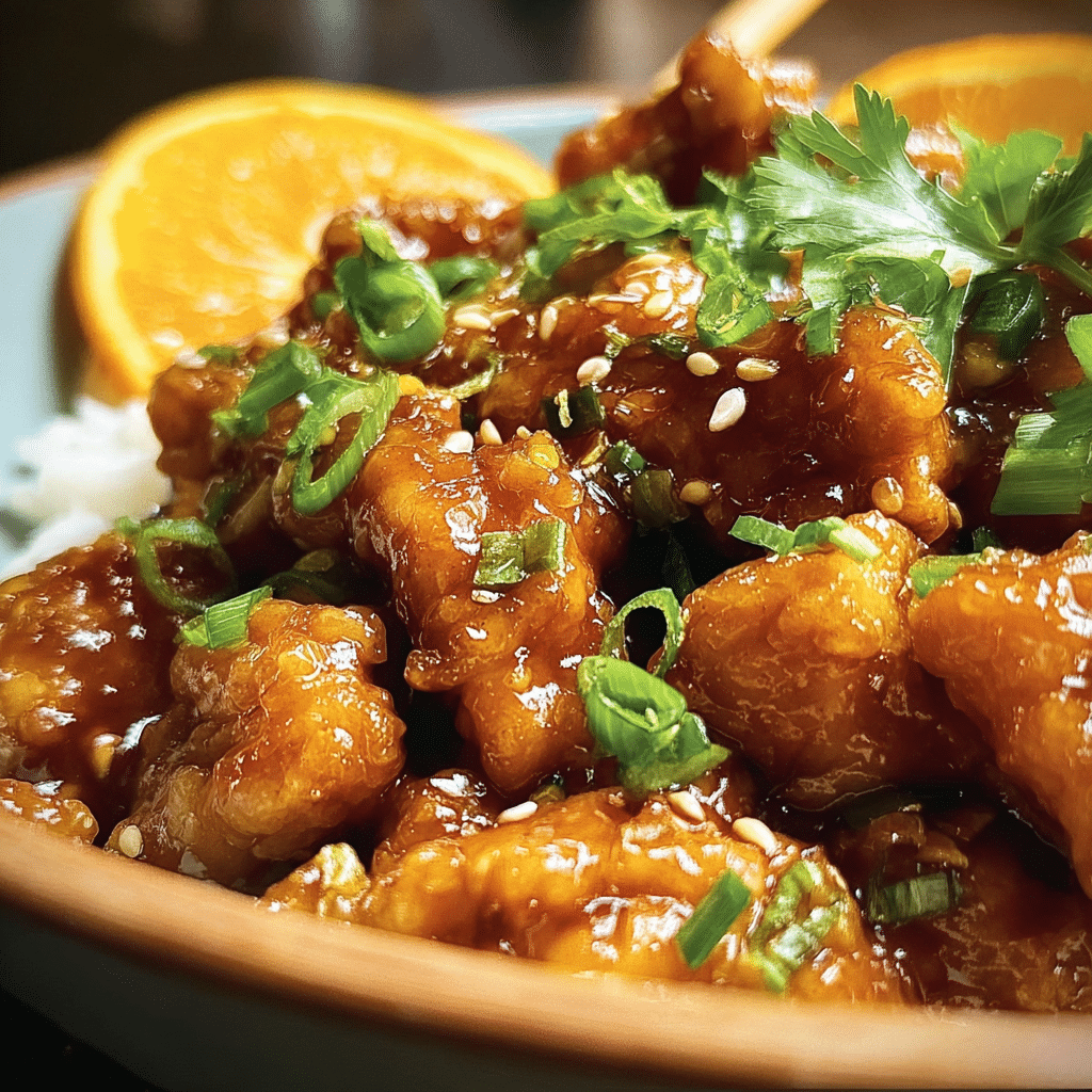 Asian Crockpot Orange Chicken