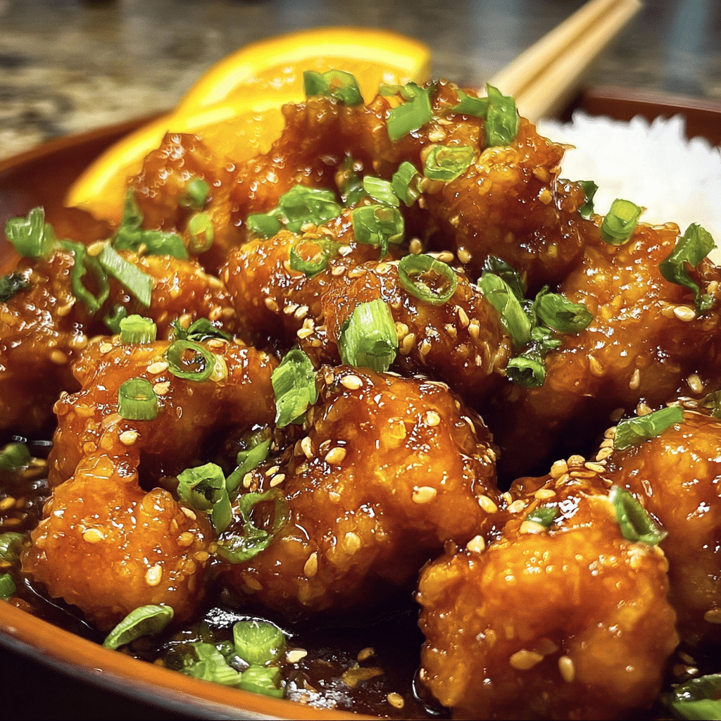 Asian Crockpot Orange Chicken