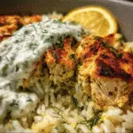 Bake Chicken Tzatziki Rice Bake