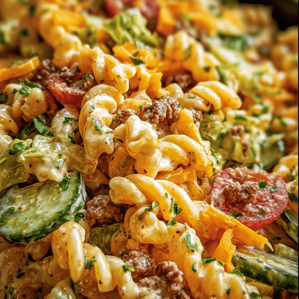 Big Mac Pasta Salad
