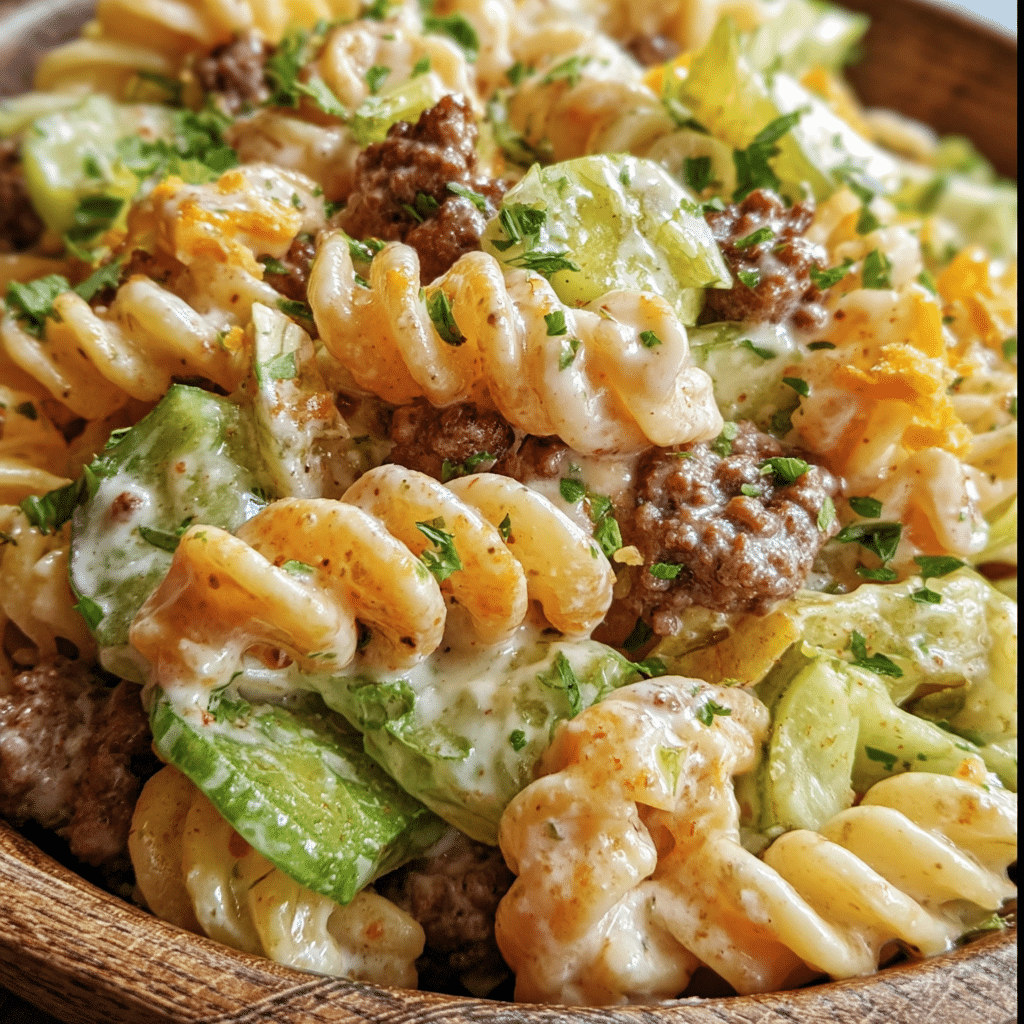 Big Mac Pasta Salad