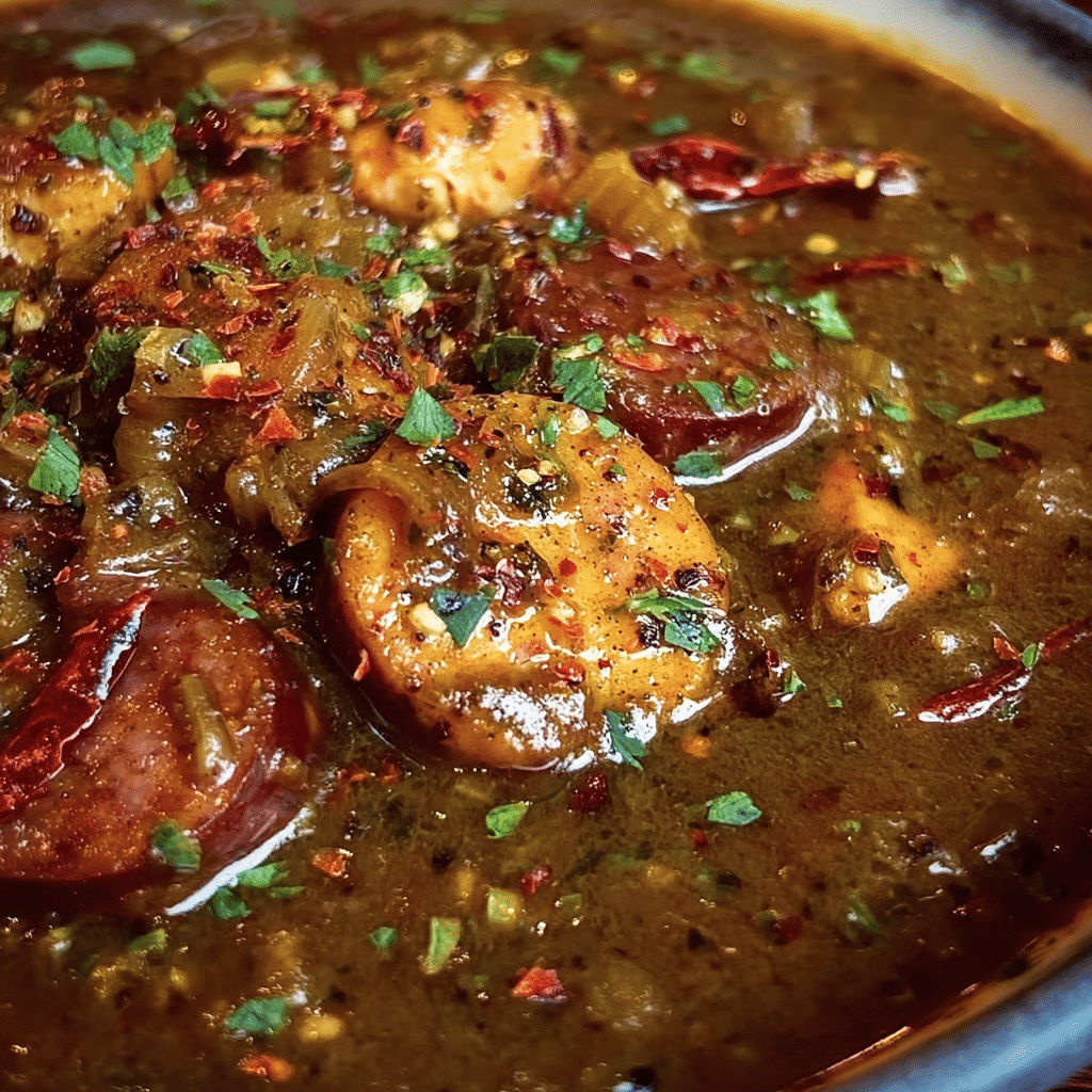 Cajun Chicken And Sausage Gumbo