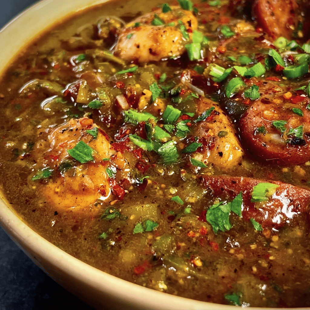 Cajun Chicken And Sausage Gumbo