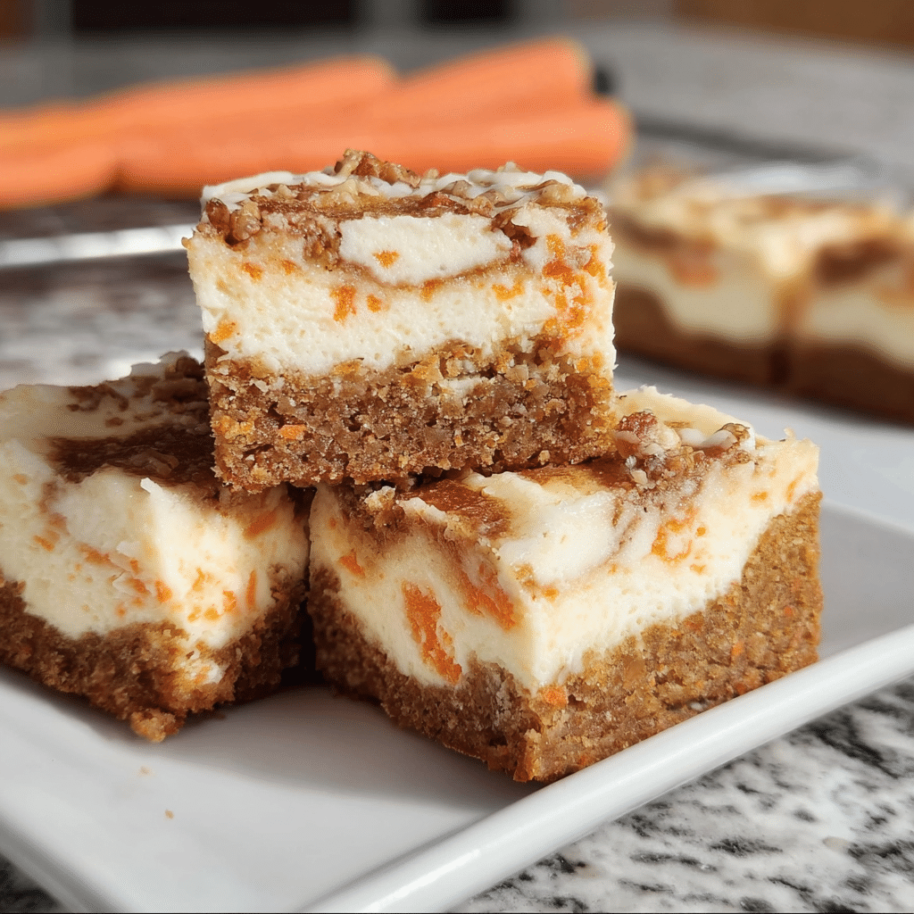 Carrot Cake Cheesecake Bars