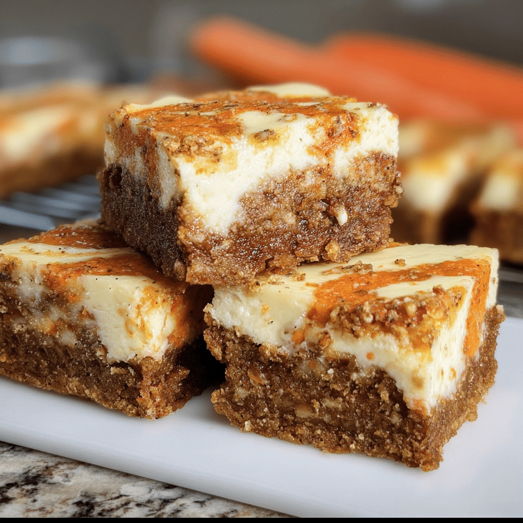 Carrot Cake Cheesecake Bars