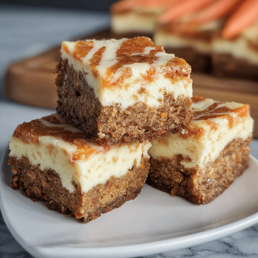Carrot Cake Cheesecake Bars