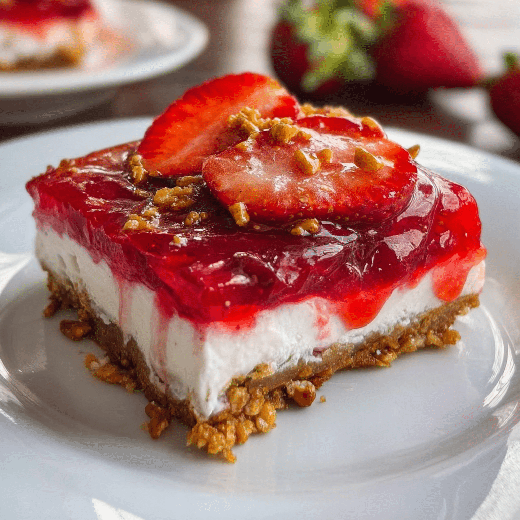 Classic Strawberry Pretzel Salad