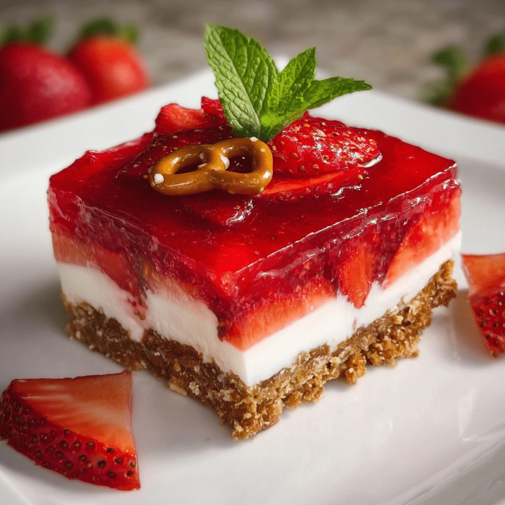 Classic Strawberry Pretzel Salad