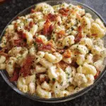 Creamy Bacon Cheddar Ranch Pasta Salad