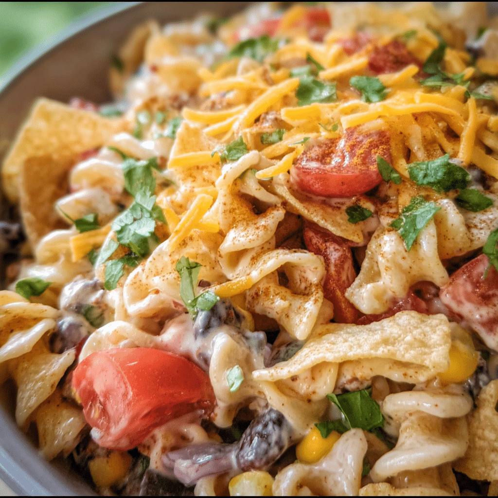 Creamy Ranch Taco Pasta Salad