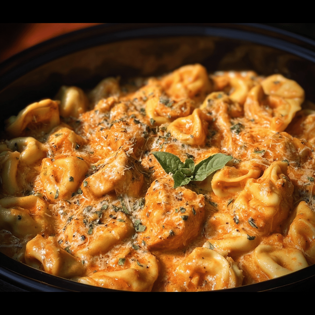 Crockpot Chicken Tortellini