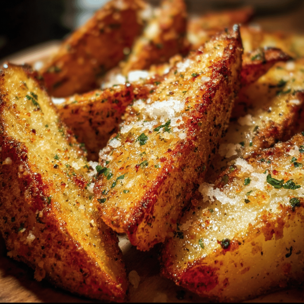 Garlic Parmesan Potato Wedges