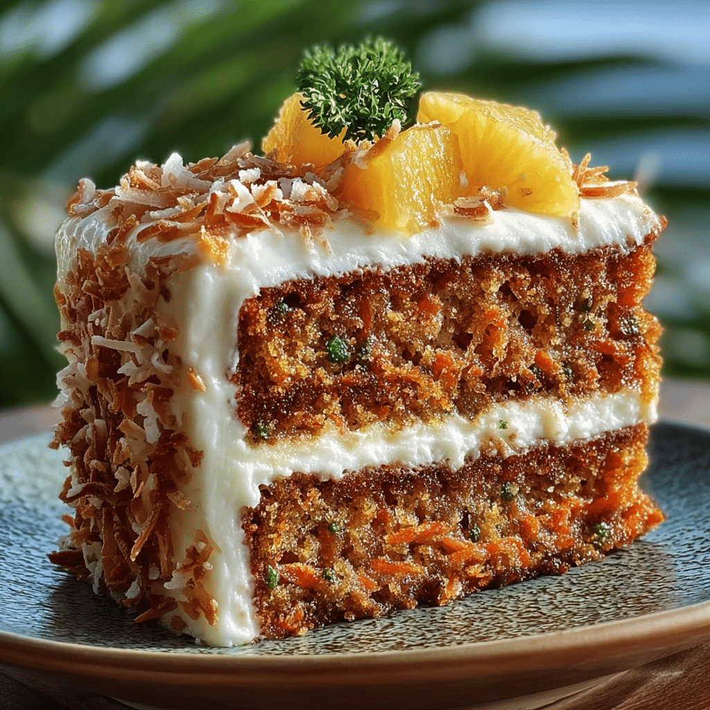 Hawaiian Carrot Pineapple Cake