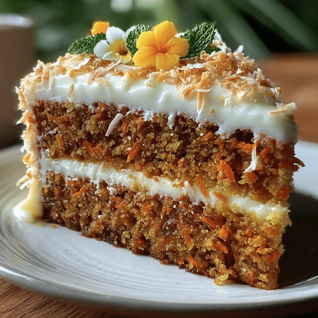 Hawaiian Carrot Pineapple Cake