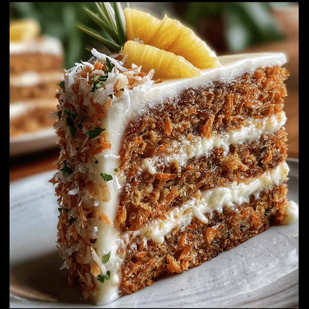 Hawaiian Carrot Pineapple Cake