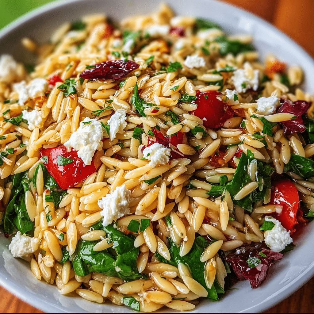 Healthy Balsamic Orzo Salad