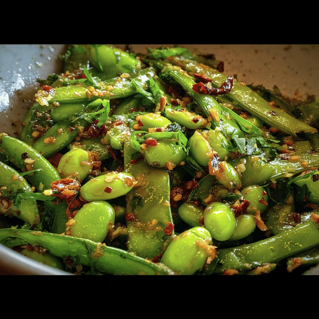Chili Crisp Snap Pea Salad