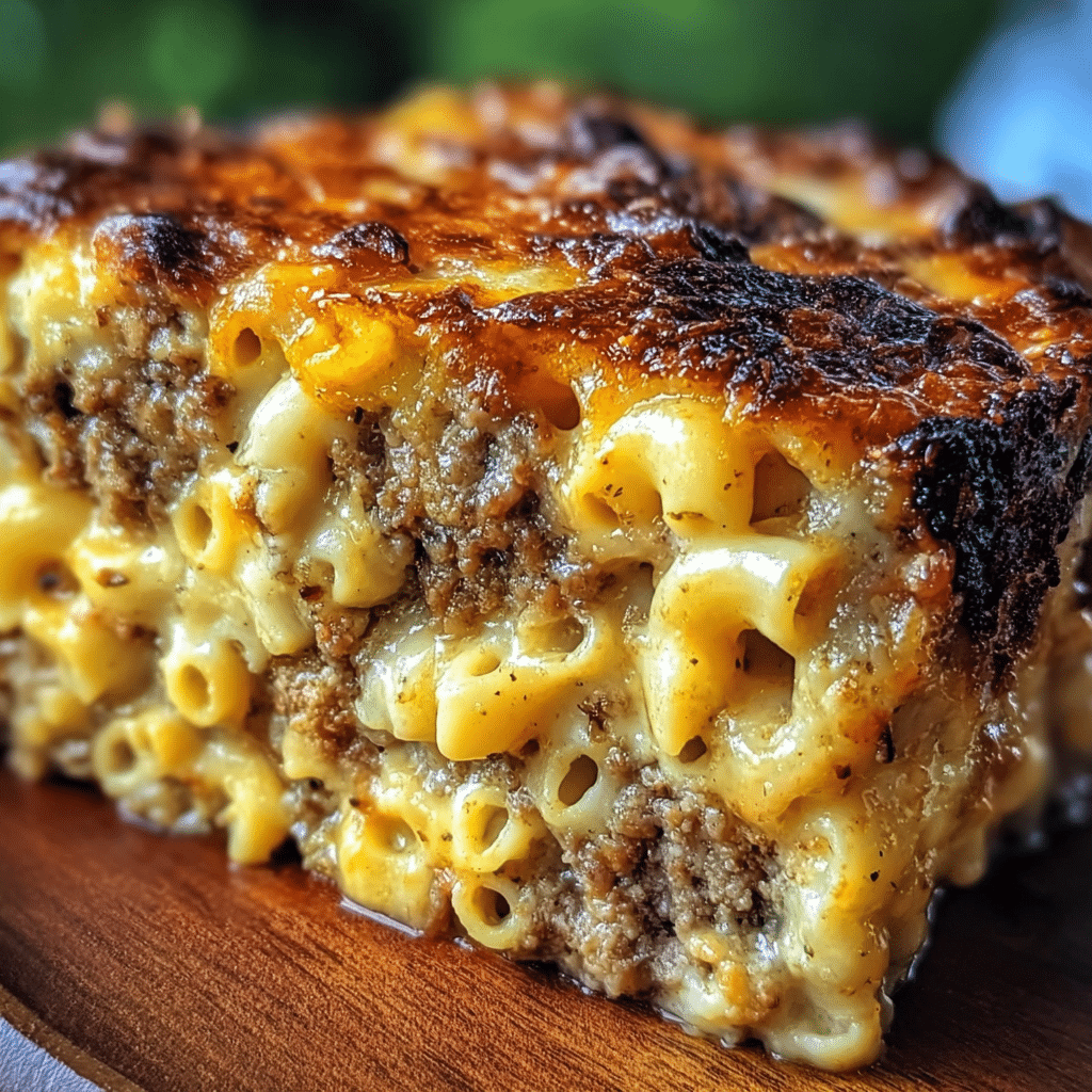 Mac And Cheese Meatloaf Casserole
