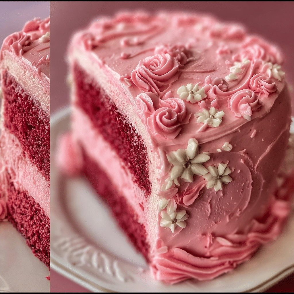 Mother'S Day Pink Velvet Cake
