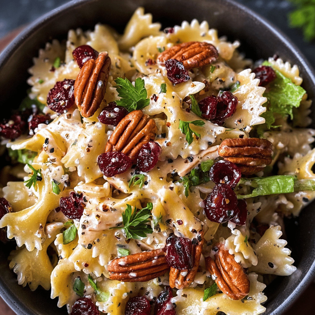 Pecan Cranberry Pasta Salad